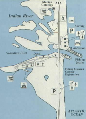 Sebastian Inlet Florida Map Sebastian Inlet State Recreation Area, Melbourne Beach, Fl